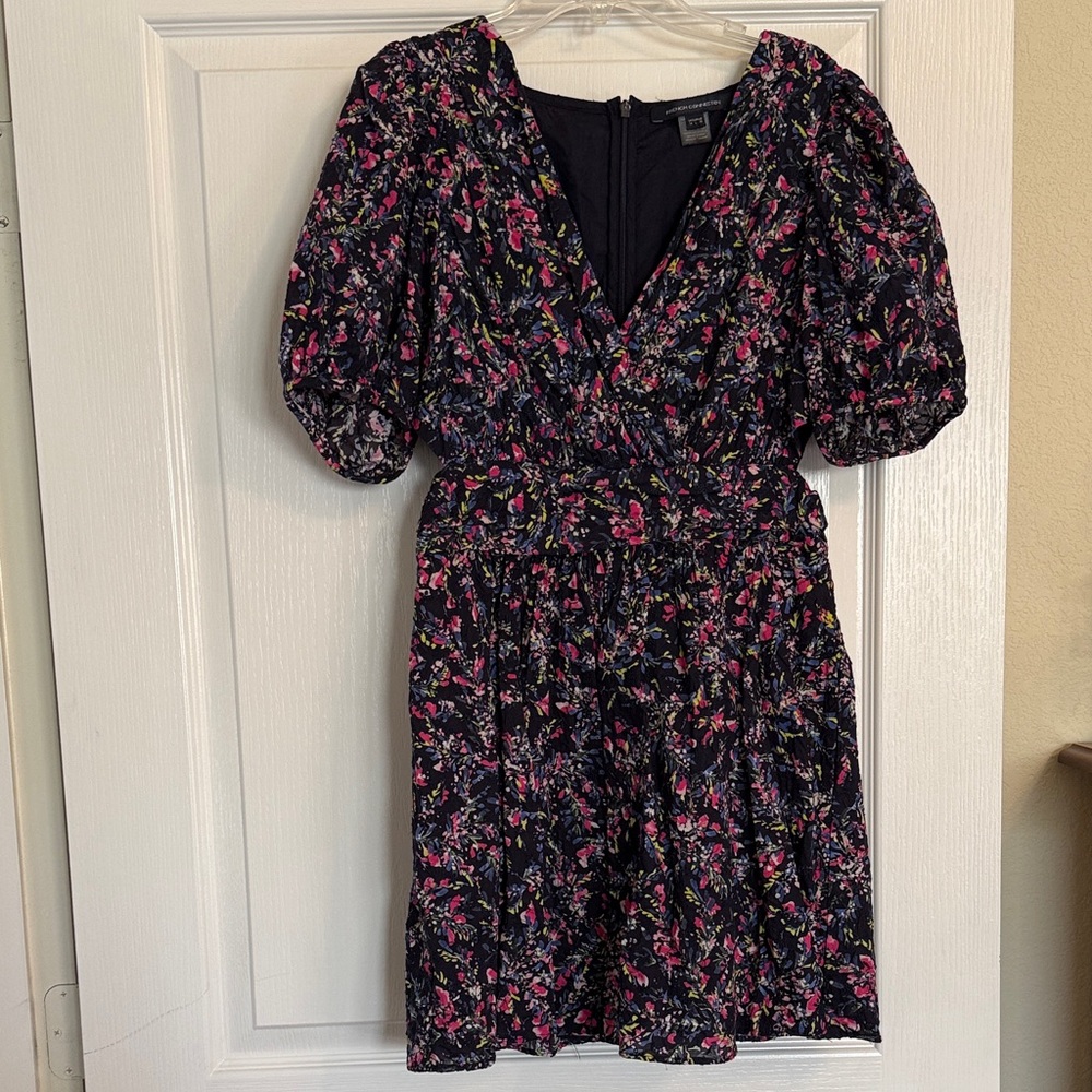 French Connection Navy Floral Mini Dress